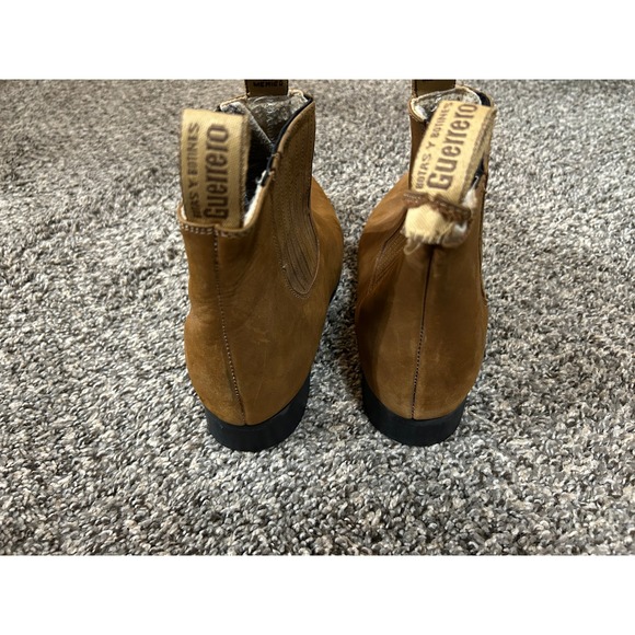 Botas y Botines Guerrero Mens Brown Leather Western Chelsea Boots Made in Mexico main image 10